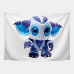 Cute Purple Alien Plushie Design Tapestry