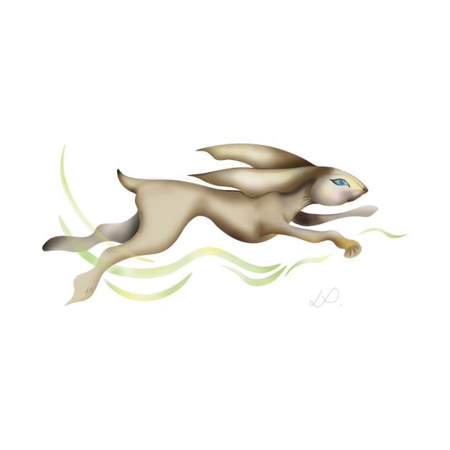 Running rabbit by Lesia