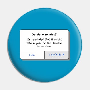 Delete Memories? Pin