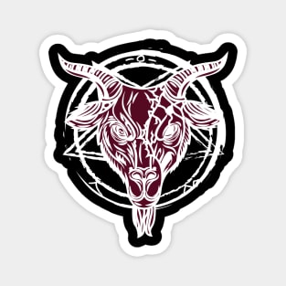 Baphomet "Face of Death" Magnet