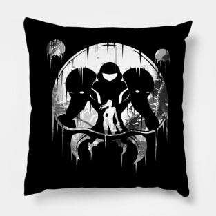 Galactic bounty hunter White Pillow