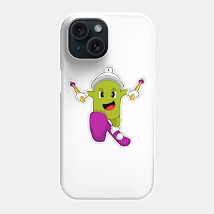 Ice spray Skier Ski Phone Case