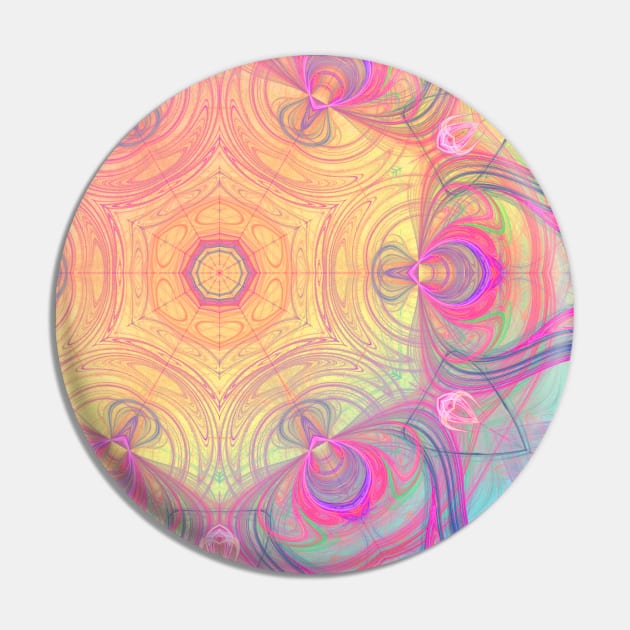 Psychedelic retro kaleidoscope Pin by hereswendy