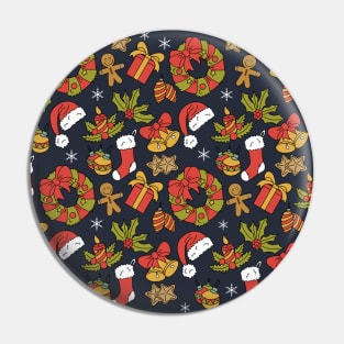 Christmas pattern Pin