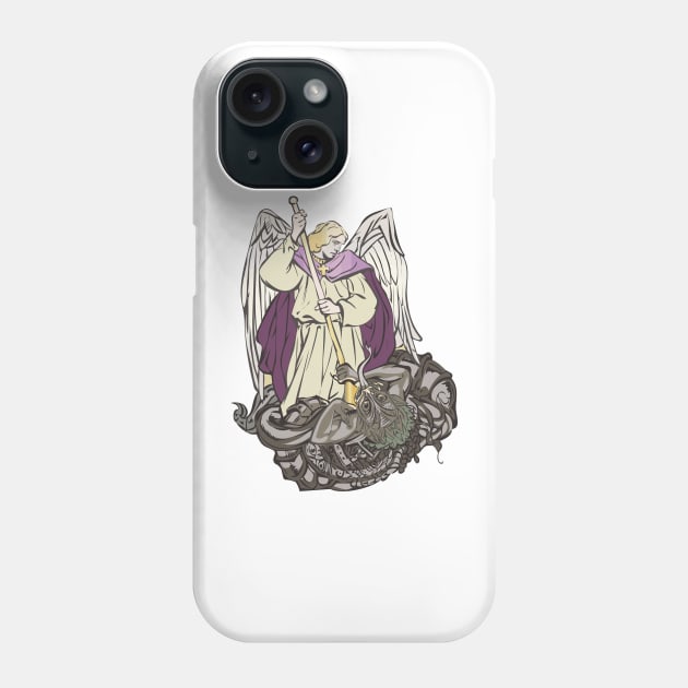 Saint Michael The Archangel Phone Case by Sparkling Art