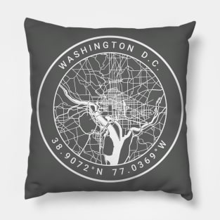 Washington, D.C. Map Pillow