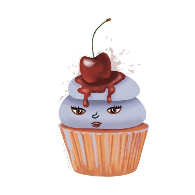 Cute cupcake by JuliaArtPaint