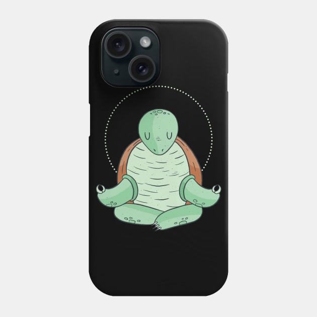 turtle yoga funny cartoon awesome shirt Phone Case by Midoart