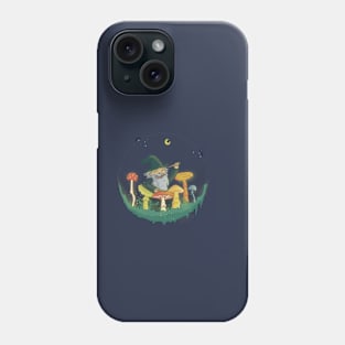 Happy Wizard Playing Mushroom Drums Phone Case