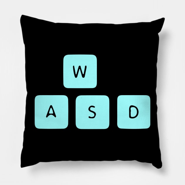 WASD Pillow by Lamink