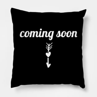 Coming Soon Pregnancy Reveal Pillow