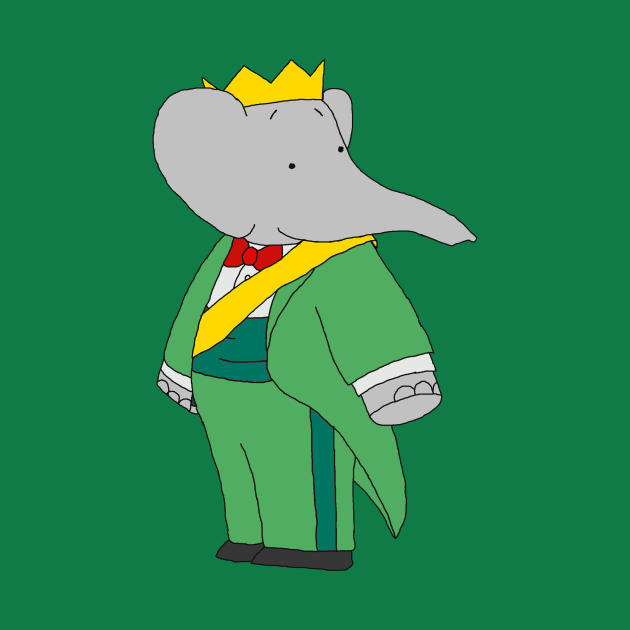 Babar the elephant king Babar TShirt TeePublic