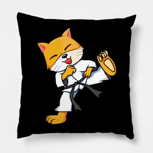 Cute Karate Fighting Fox/Wolf Animal Pillow