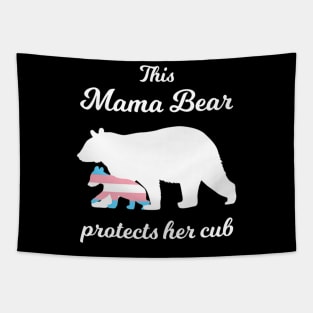 This Mama Bear Protects Her Cub Tapestry