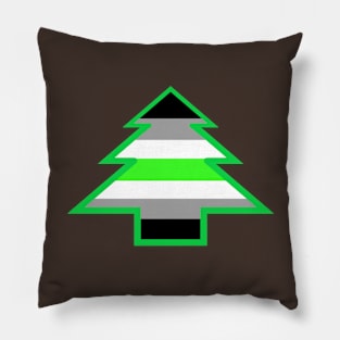 Agender Pride: Christmas Tree Pillow