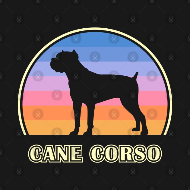 Cane Corso Vintage Sunset Dog by millersye