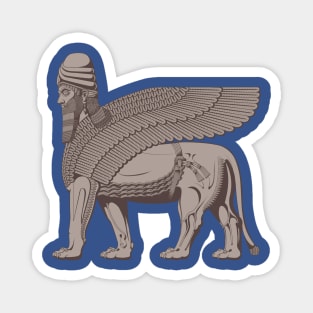 Lamassu Winged lion Assyrian Magnet