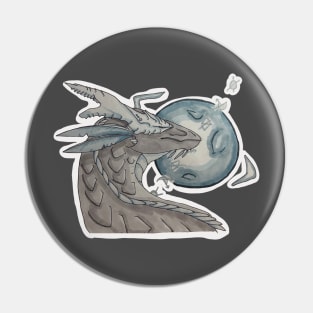 Moon dragon Pin