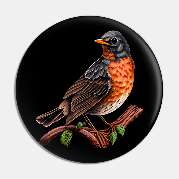 American Robin Pin by JH Mart