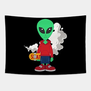 Alien skater Tapestry