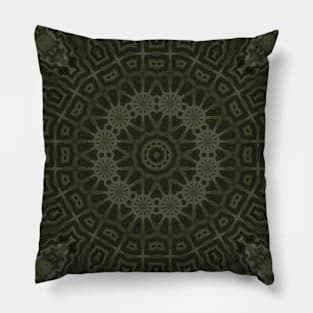 Avocado Green Daisy 1960s Pillow