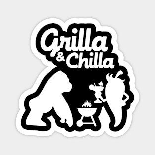 Grilla and Chilla Magnet