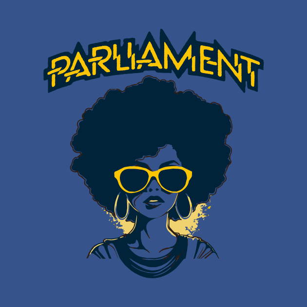 Vintage Parliament Funkadelic Afro Girl Throwback Funk Music by robotbasecamp