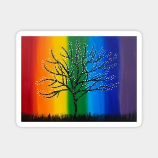 Rainbow Tree Magnet