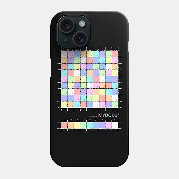 Mydoku_W101_001_001 _F: Sudoku, Sudoku coloring, logic, logic puzzle, holiday puzzle, fun, away from screen Phone Case by Mydoku