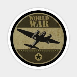 Vintage World War Sticker Magnet