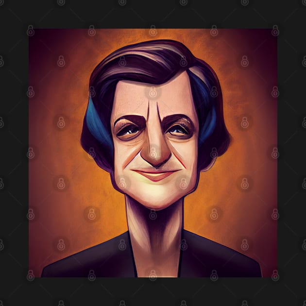 Ayn Rand | Caricature by Classical