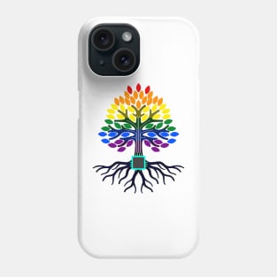 Alien Electrical Pride Tree Colours Phone Case