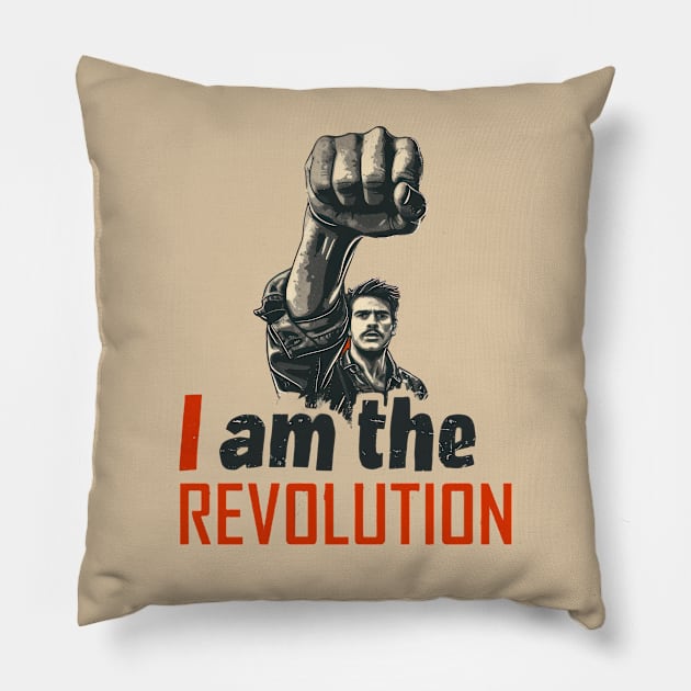 I Am the Revolution Pillow by TooplesArt