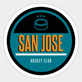 San Jose Sharks Reverse Retro Logo - 4x4 Die Cut Decal at Sticker