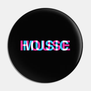 House Music Glitch Optical Illusion Edm Rave Dj Pin