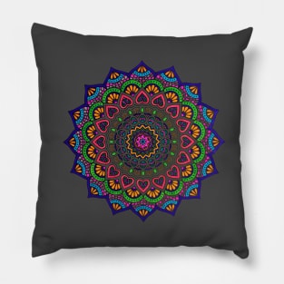 Colorful Mandala Pillow