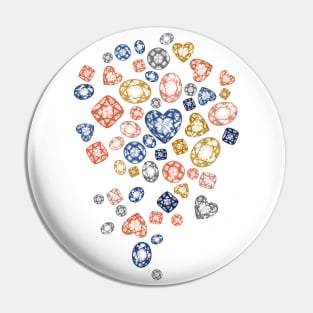 Crystal Gemstone Scatter Pin