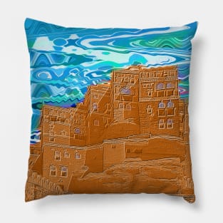 Yemen Sanaa City V3 Pillow