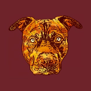 Fire Lava Pit Bull T-Shirt