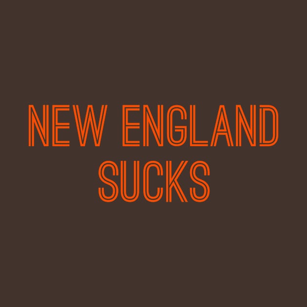 New England Sucks (Orange Text) by caknuck