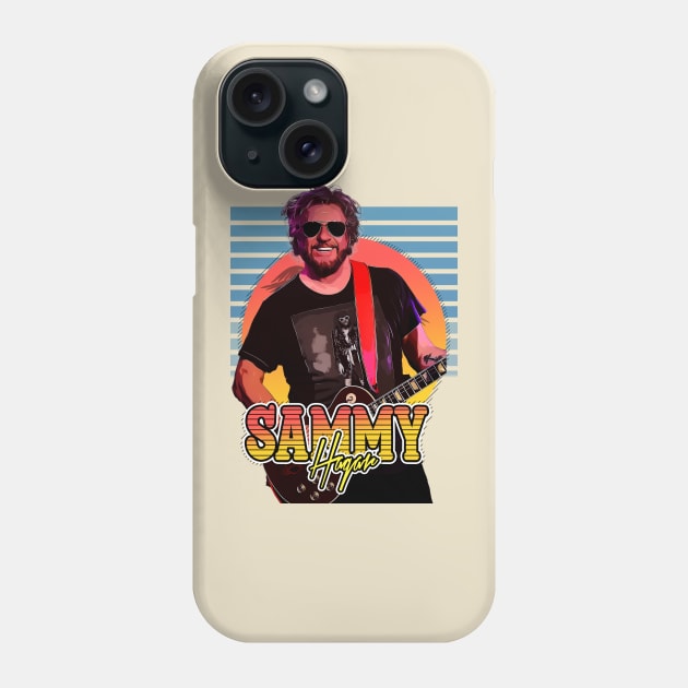 Retro Flyer Style Sammy Hagar Fan Art Design Phone Case by Now and Forever