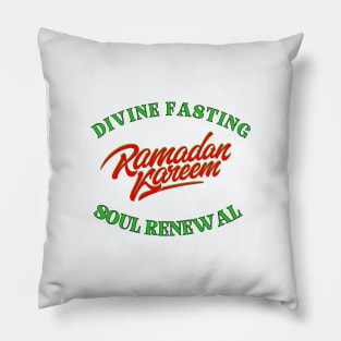 RAMADAN KAREEM, divine Fasting, Soul Renewal Pillow