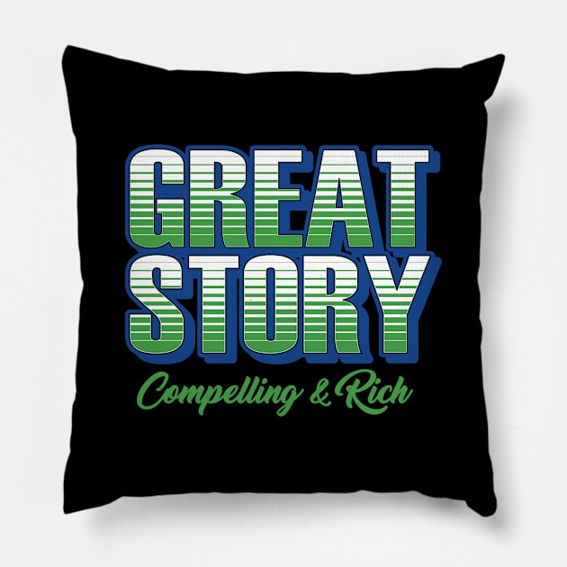 Great Story Compelling and Rich Pillow by ZZDeZignZ