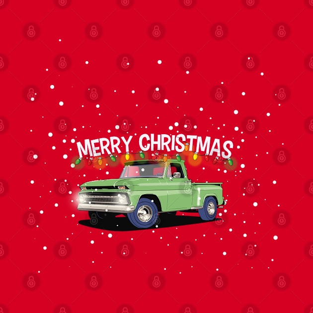 Chevrolet C10 Pickup Christmas by Webazoot