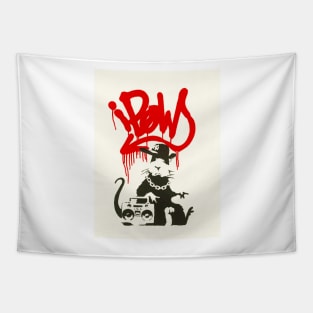 Banksy Gangsta Rat Art Tapestry