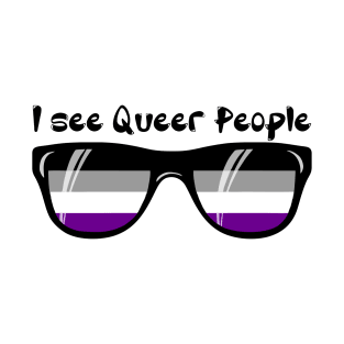 Asexual Sunglasses - Queer People T-Shirt