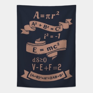 Vintage math Tapestry