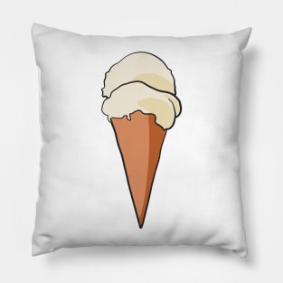 Ice Cream Waffle Cone Pillow