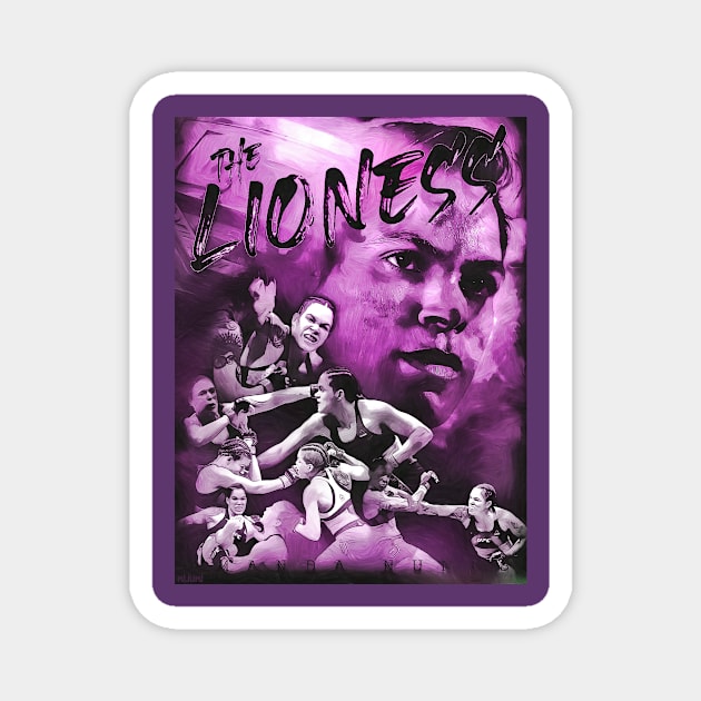 Amanda Nunes The Lioness Magnet by SavageRootsMMA