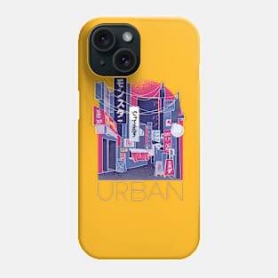 Japanese city street Phone Case